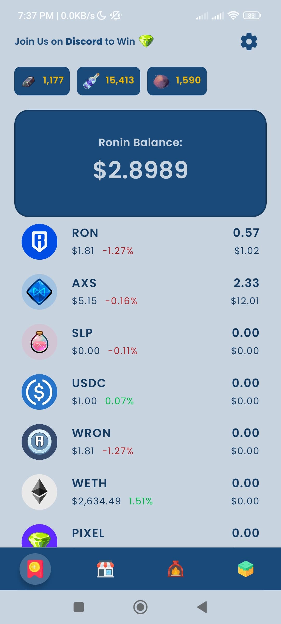 PPG is a mobile app offering wallet viewing, crafting guides, market prices, and land bookmarks for pixels.xyz NFT Game.